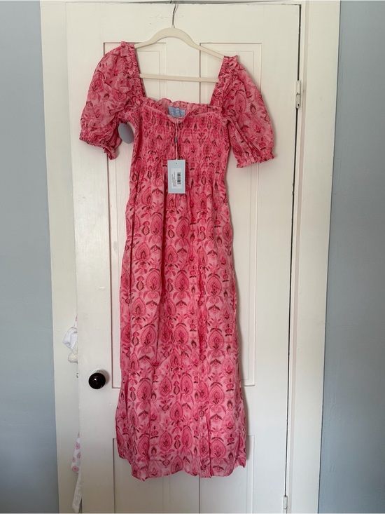 Hill House Dresses & Skirts - Scarlett Nap Dress: Pink Palm Ikat